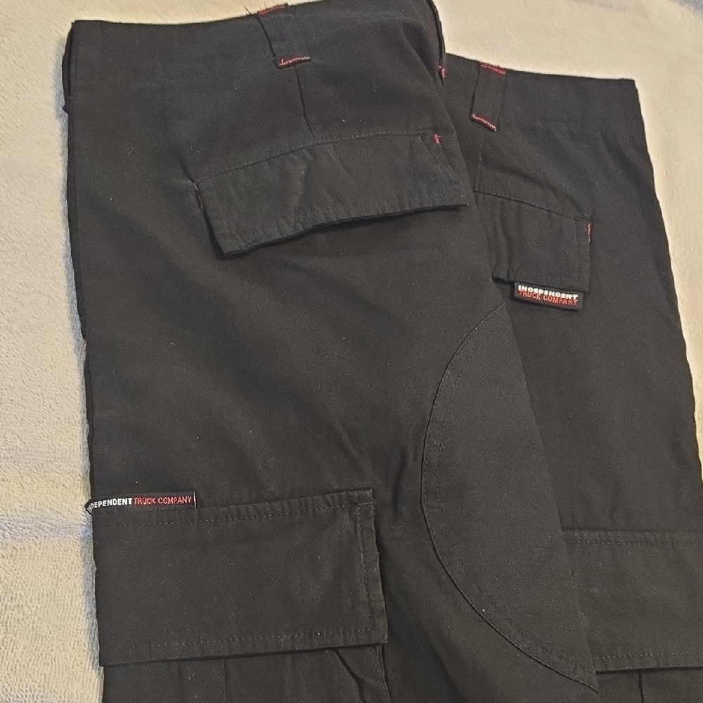 Independent Black Cargo Pants for Men